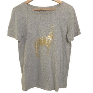 Ann Taylor Llama Graphic Tee M